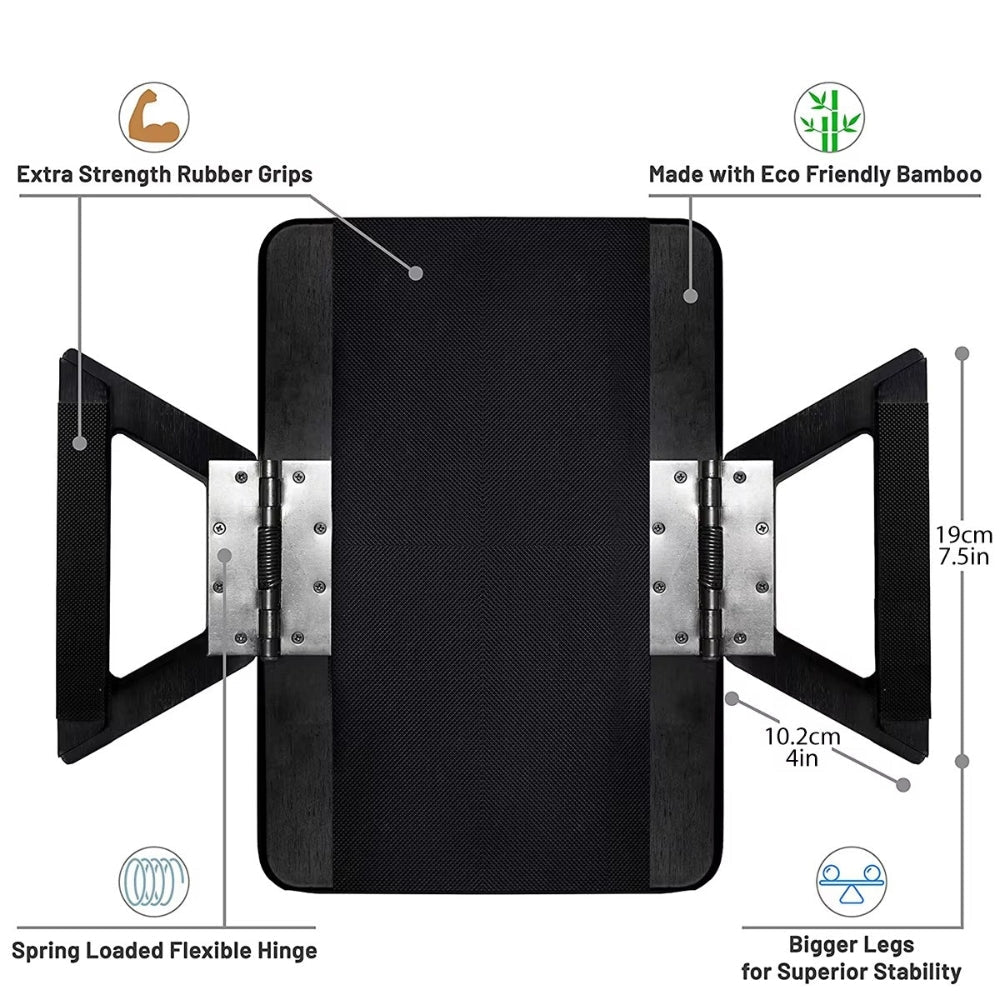 EcoSmart Clip-On Bamboo Tray for Sofa Convenience
