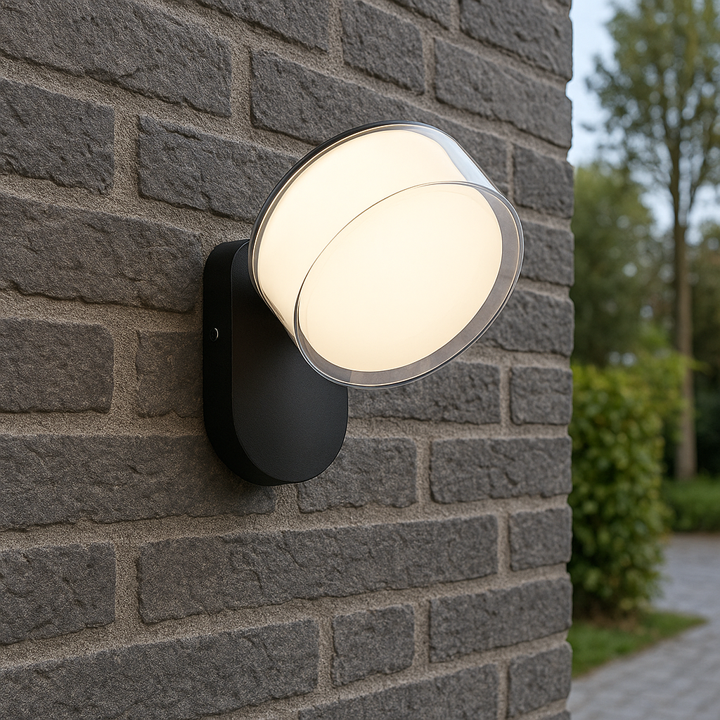 Versatile Adjustable Outdoor Wall Lamp - 16 cm Diameter