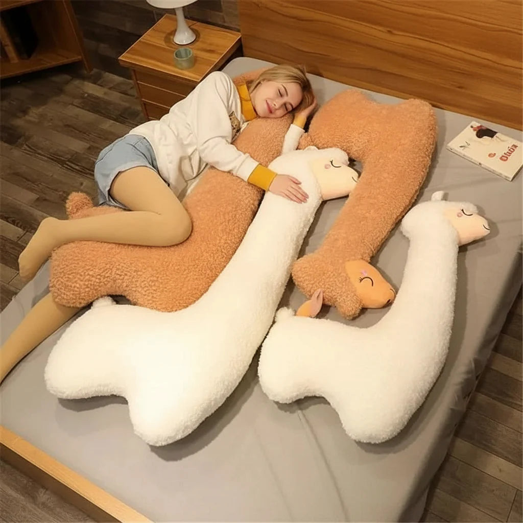 Soft Alpaca Plush Sleep Pillow Toy for Children's Comfort and Room Decor