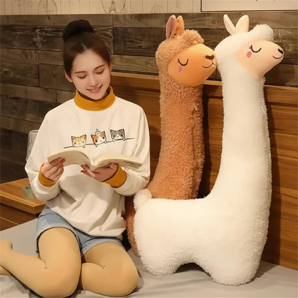 Soft Alpaca Plush Sleep Pillow Toy for Children's Comfort and Room Decor