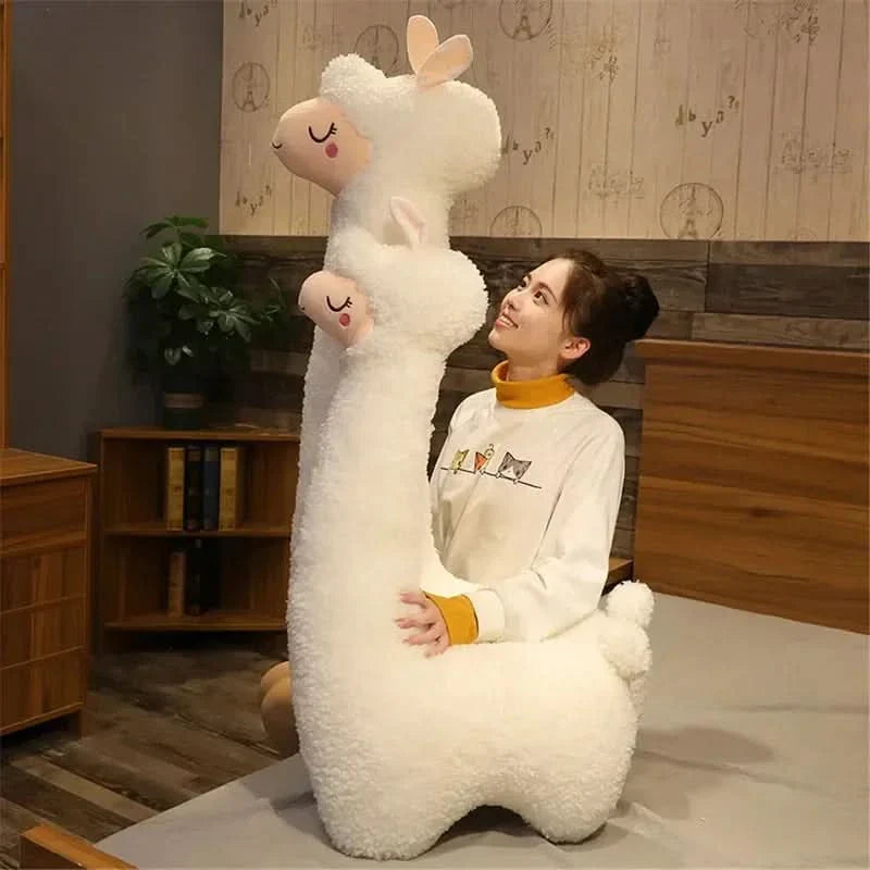 Soft Alpaca Plush Sleep Pillow Toy for Children's Comfort and Room Decor