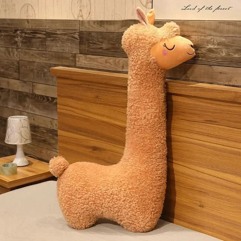 Soft Alpaca Plush Sleep Pillow Toy for Children's Comfort and Room Decor