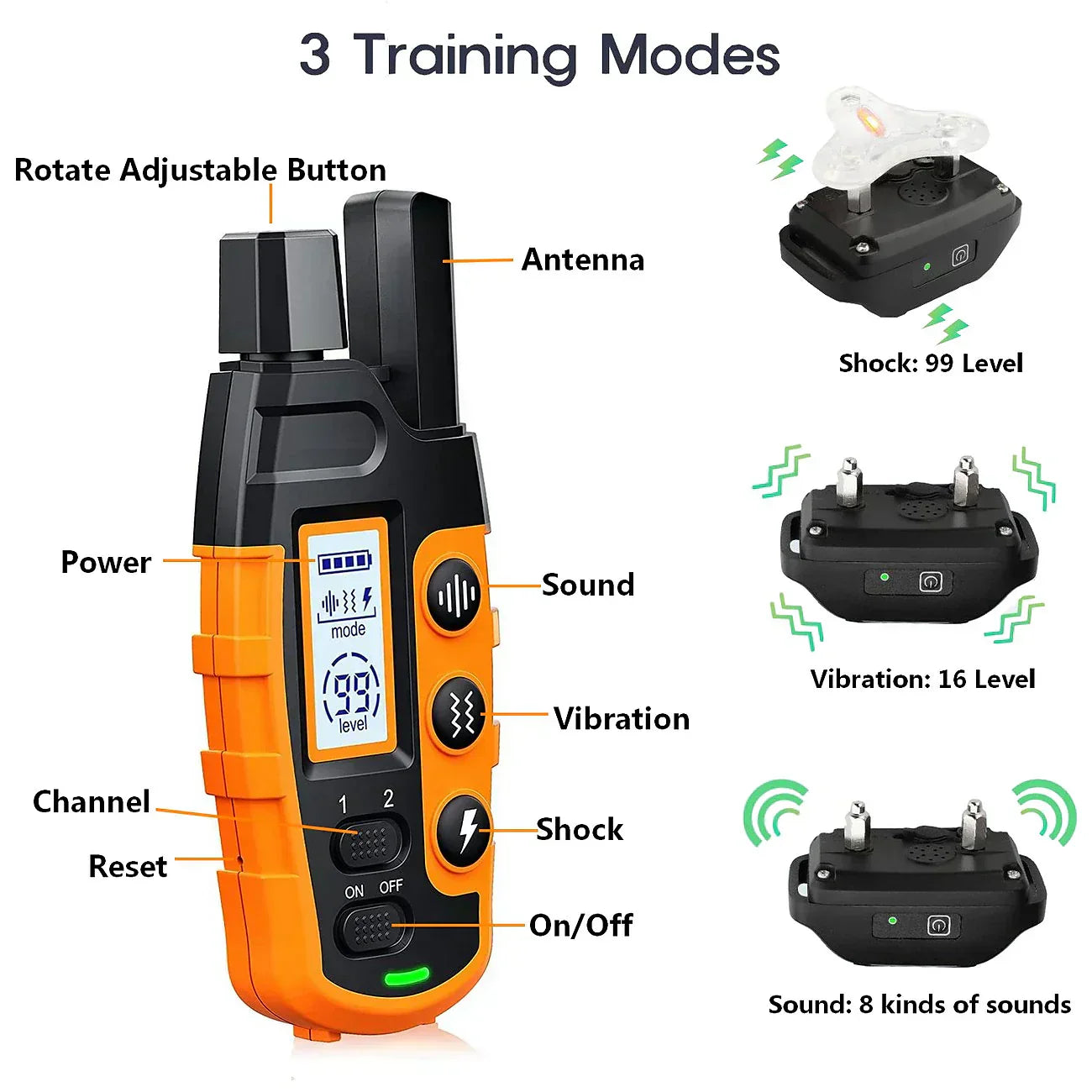 Ultimate Waterproof Dog Training Collar with Remote Control
