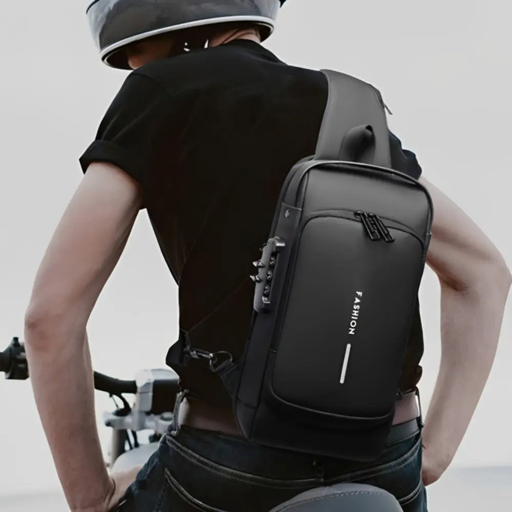 ShieldMate Waterproof Anti-Theft Crossbody Bag with USB Port