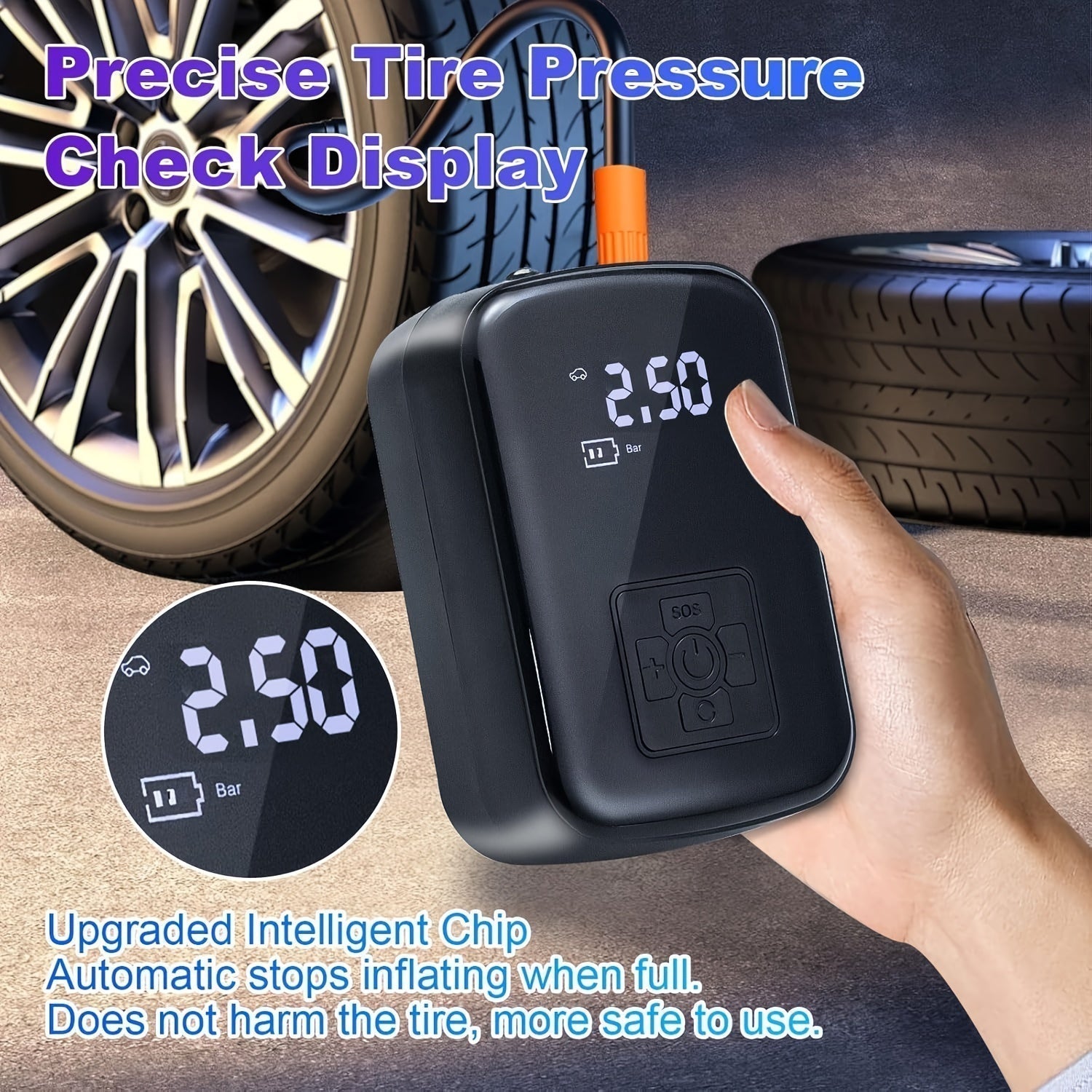 Inflation Buddy Portable Air Compressor with Smart Display