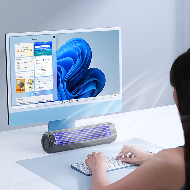 CoolBreeze Portable Rechargeable Mini Air Conditioner Fan