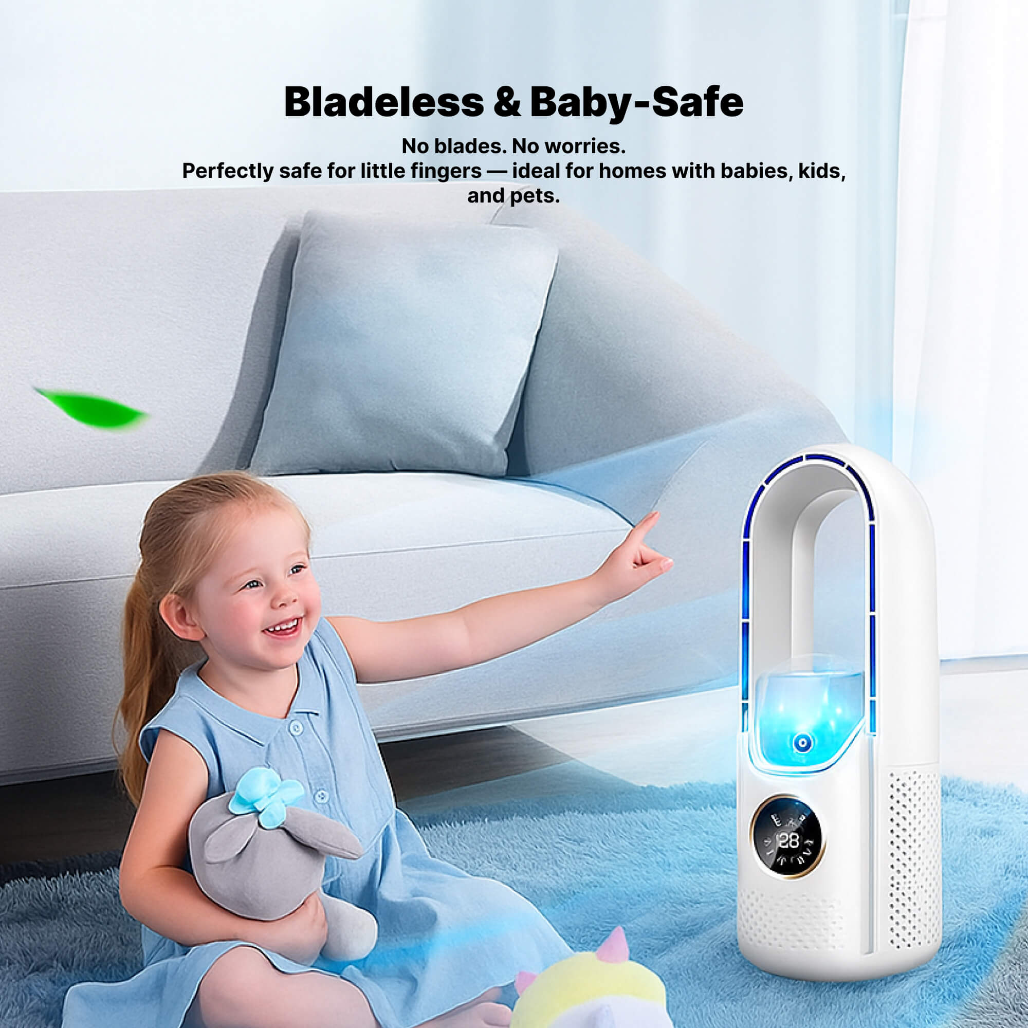 WhisperCool Bladeless Portable Air Cooler: Perfect for Any Space