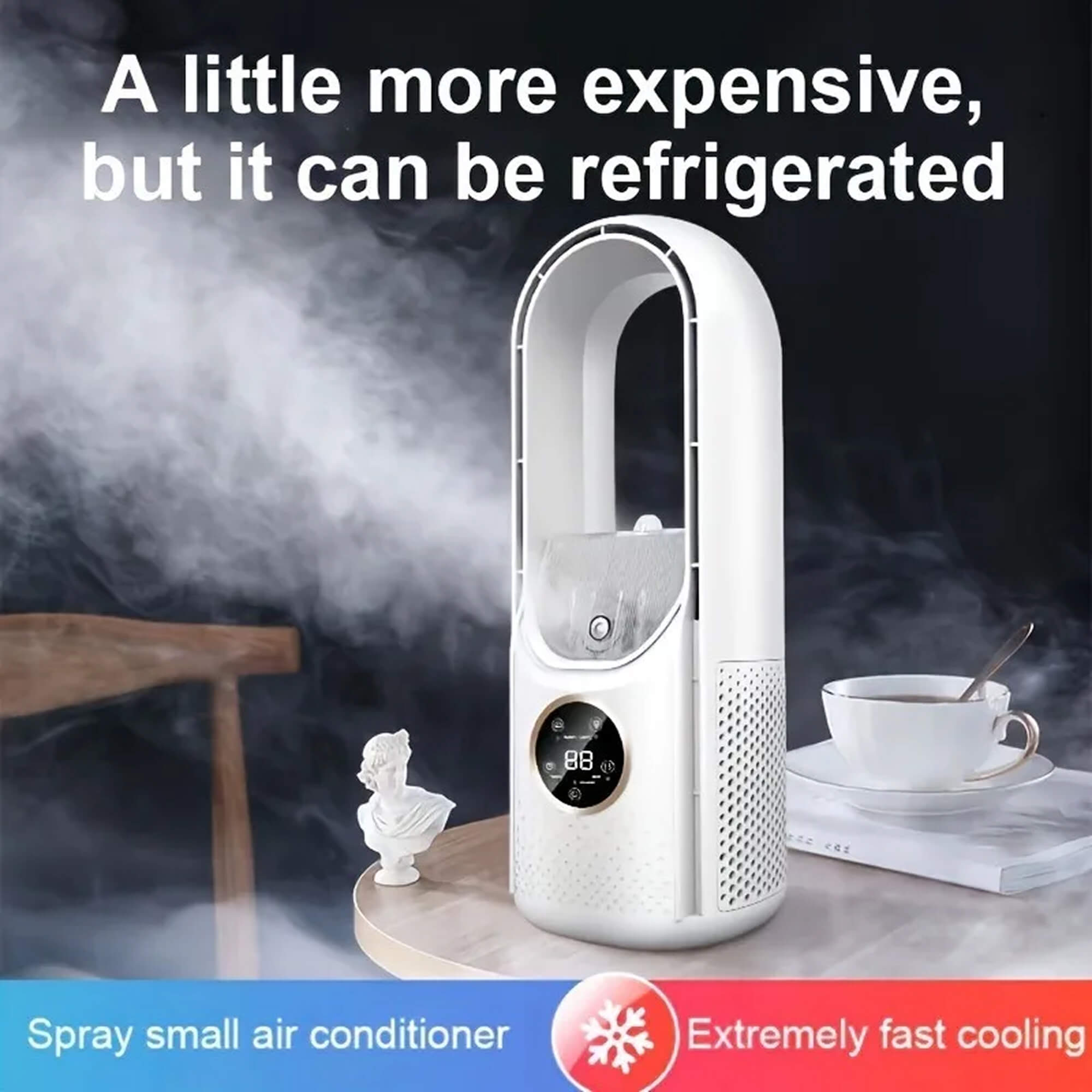 WhisperCool Bladeless Portable Air Cooler: Perfect for Any Space
