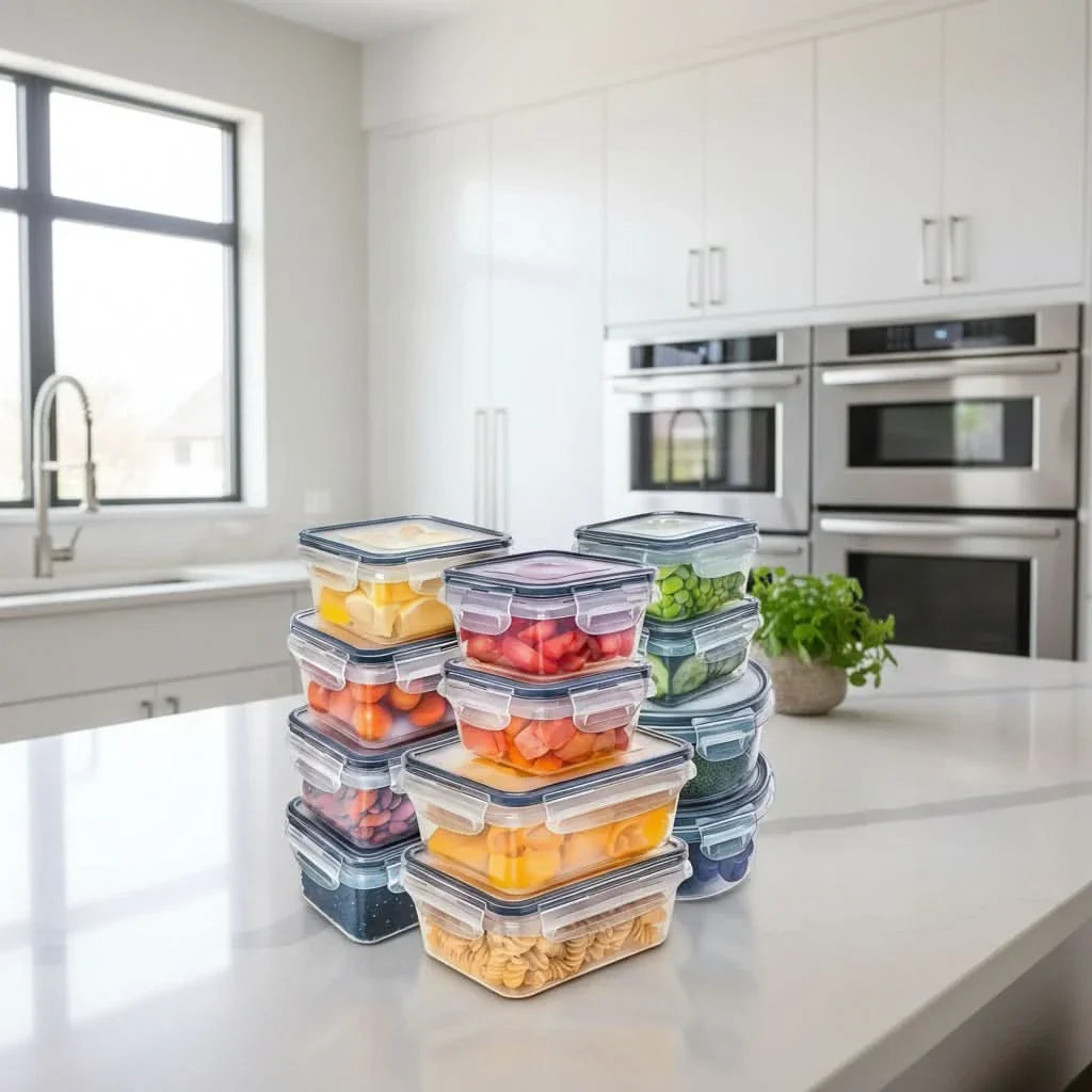 Leak-Proof Storage Containers for Dry Goods and Fresh Produce