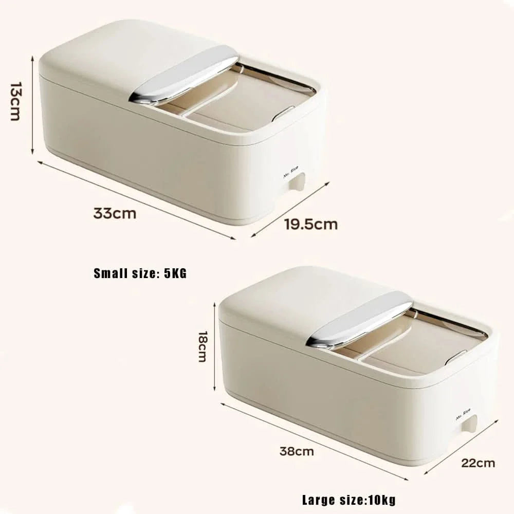 10KG Rice Container with Airtight Lid Design