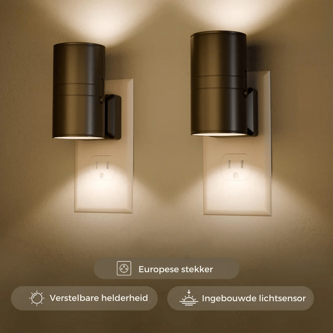Sophisticated Plug-In Wall Lamp with Dimmable Sensor for Any Room