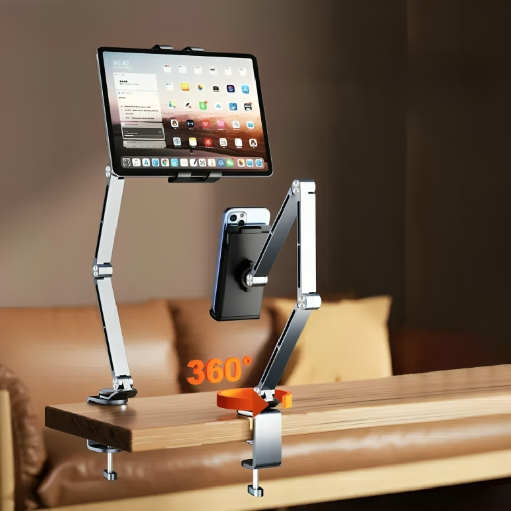 ElevatePro 360° Adjustable Aluminum Tablet and Phone Stand