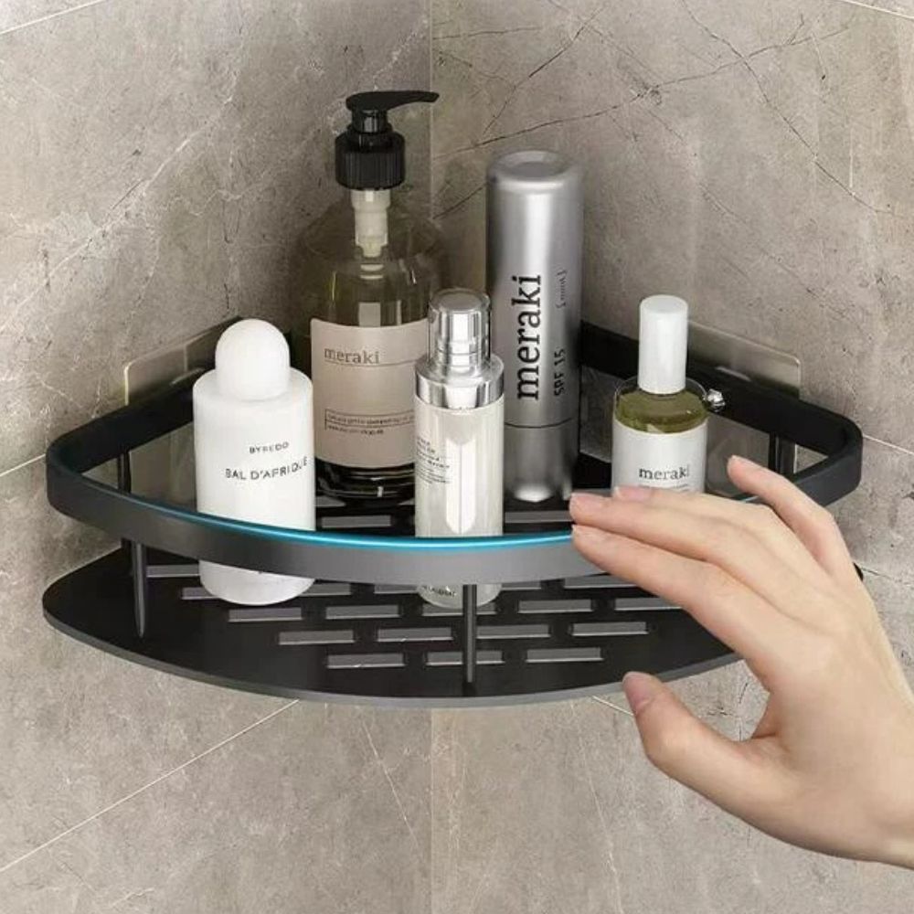 Curved Shower Corner Organizer for Effortless Storage