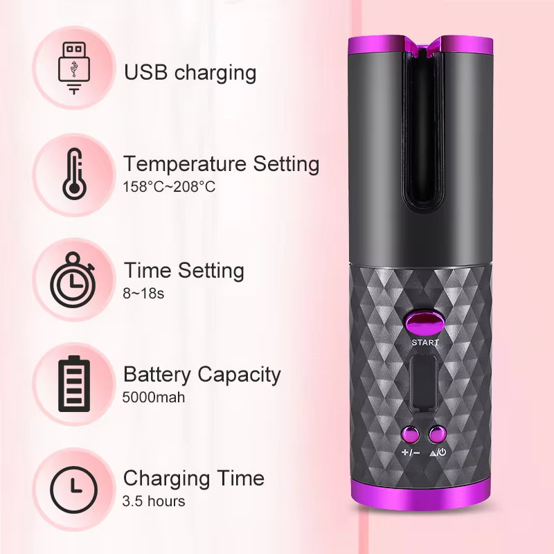 FreedomCurl Cordless Automatic Hair Curler