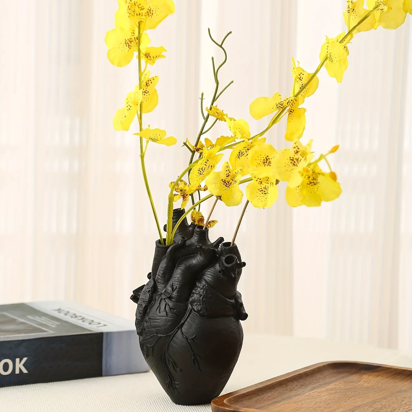 Heart-Shaped Artistic Vase for Floral Arrangements