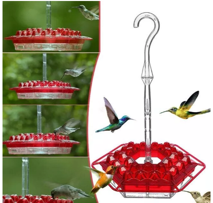 BloomGuard - Ant-Resistant Hummingbird Feeder with 30 Feeding Ports