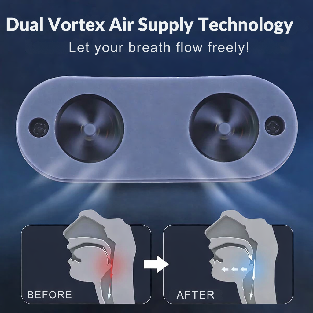 Compact Anti-Snoring Device with Airflow | Mask-Free Breathing Aid | USB Rechargeable