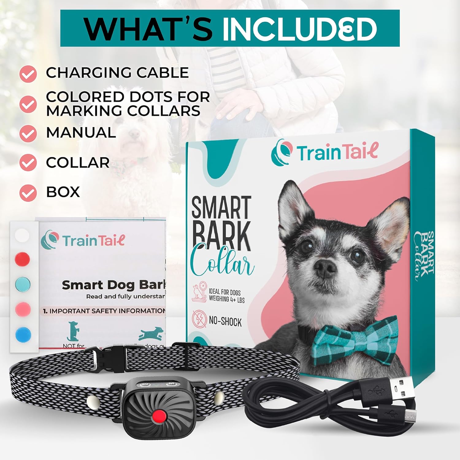 Smart Bark Control Collar with Sound and Vibration Detection