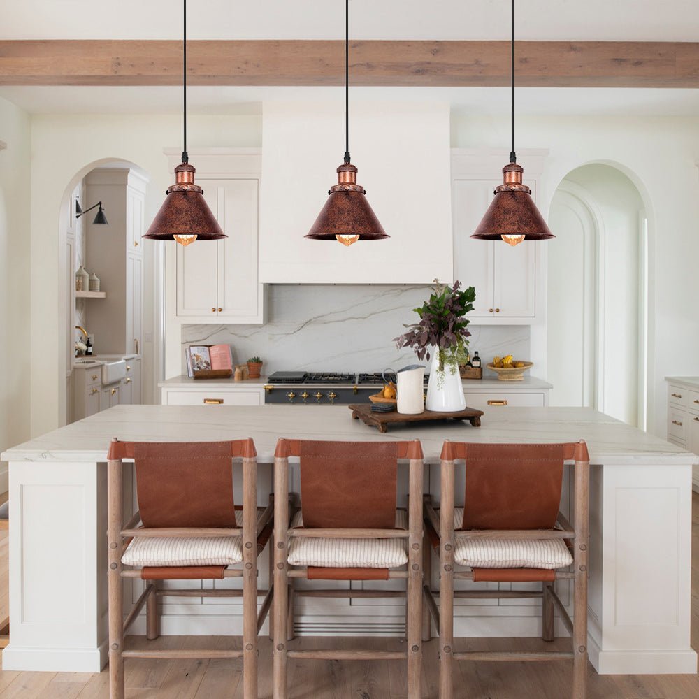 Adjustable Antique Copper Pendant Light for Stylish Interiors