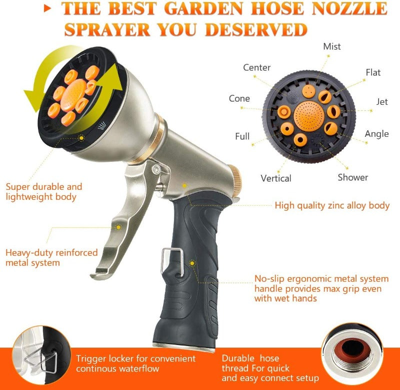 HydraFlow Expandable Garden Hose - Lightweight & Durable