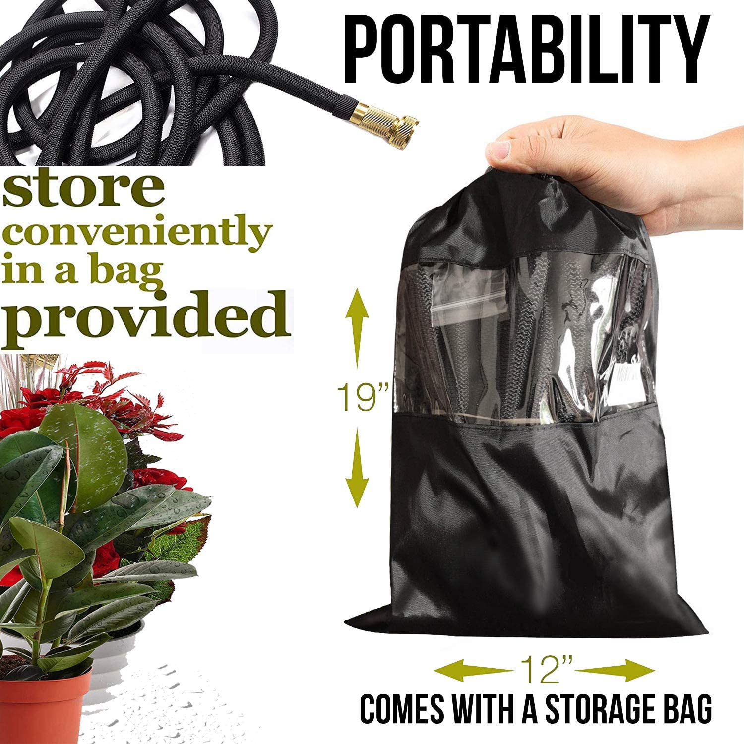 HydraFlow Expandable Garden Hose - Lightweight & Durable