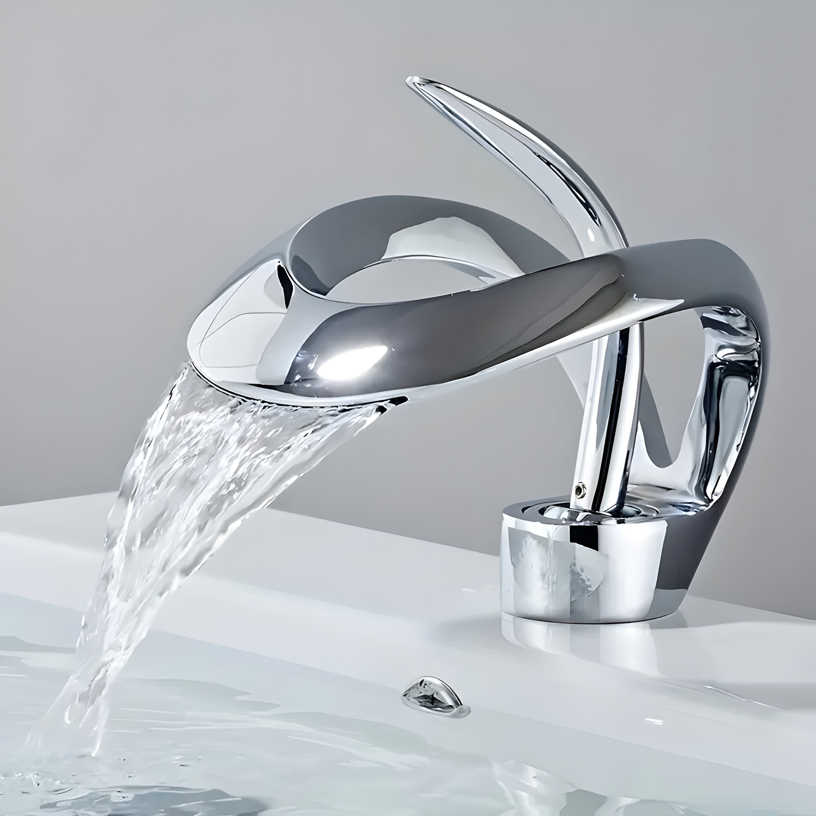 SleekFlow Modern Bathroom Faucet with Single Handle Control