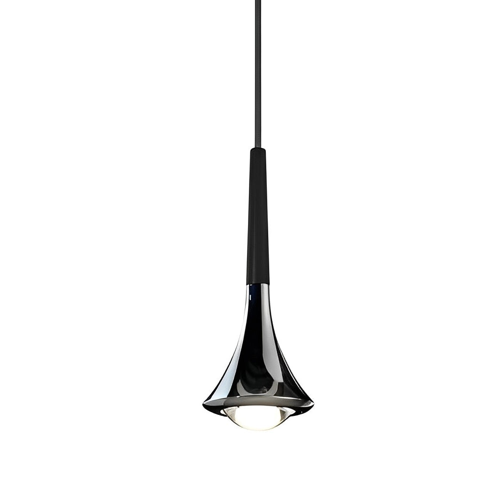 Elysian Glow Teardrop Pendant Light: Modern LED Elegance