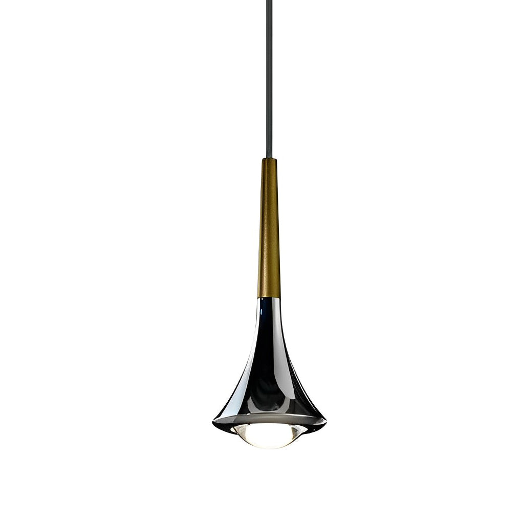 Elysian Glow Teardrop Pendant Light: Modern LED Elegance
