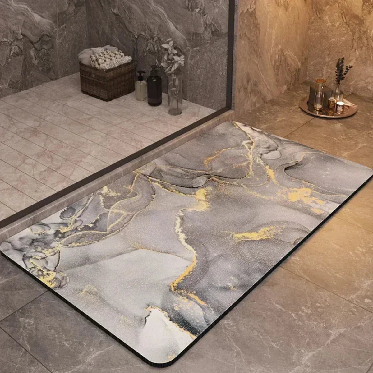 UltraDry Non-Slip Bathroom Mat – Fast Absorbent Floor Comfort
