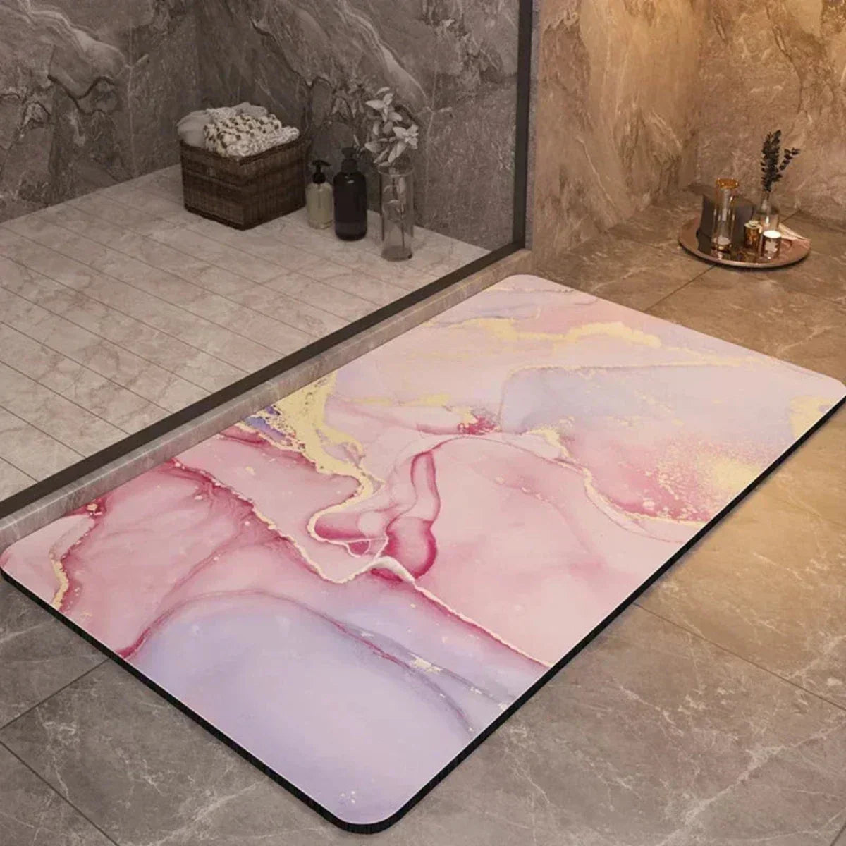 UltraDry Non-Slip Bathroom Mat – Fast Absorbent Floor Comfort