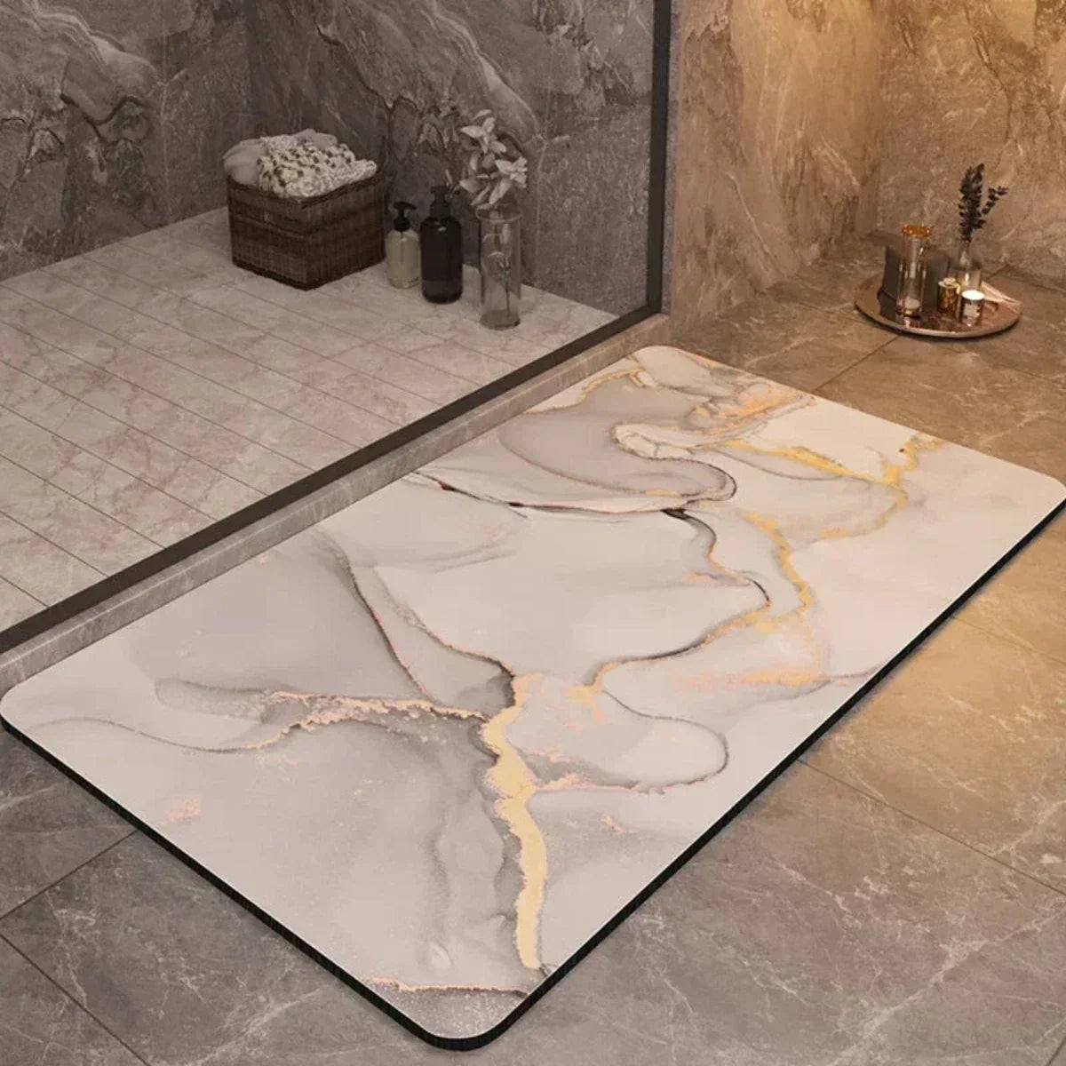 UltraDry Non-Slip Bathroom Mat – Fast Absorbent Floor Comfort