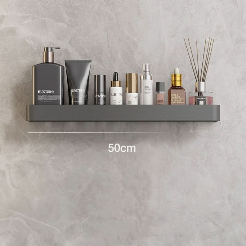 Wall-Mounted Bathroom Shelf with Towel Rack – Stylish Storage Solution