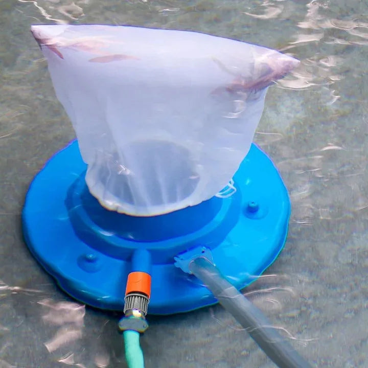 HydroSweep Pool Cleaning System with Hose-Driven Suction and Eco-Friendly Filter