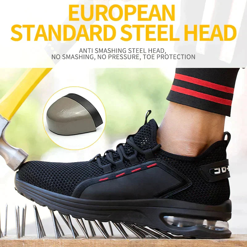 Lightweight Work Shoes | Breathable Mesh Upper