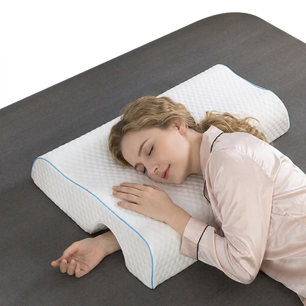 ErgoRest Arm Cushion, L-Shape Design, Adaptive Foam, Washable Cover