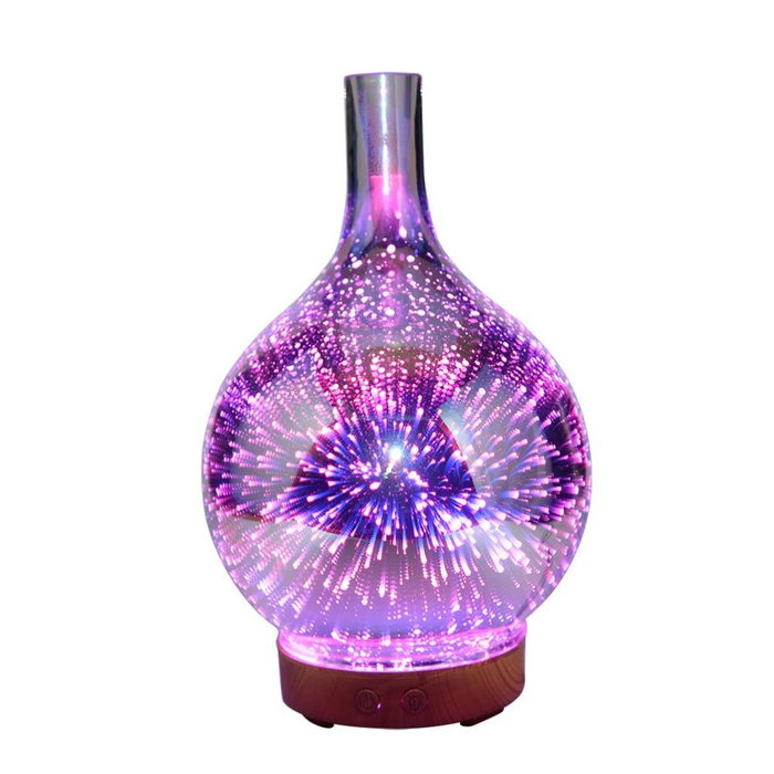 SerenityGlow 3D Crystal Essential Oil Diffuser with LED Ambiance