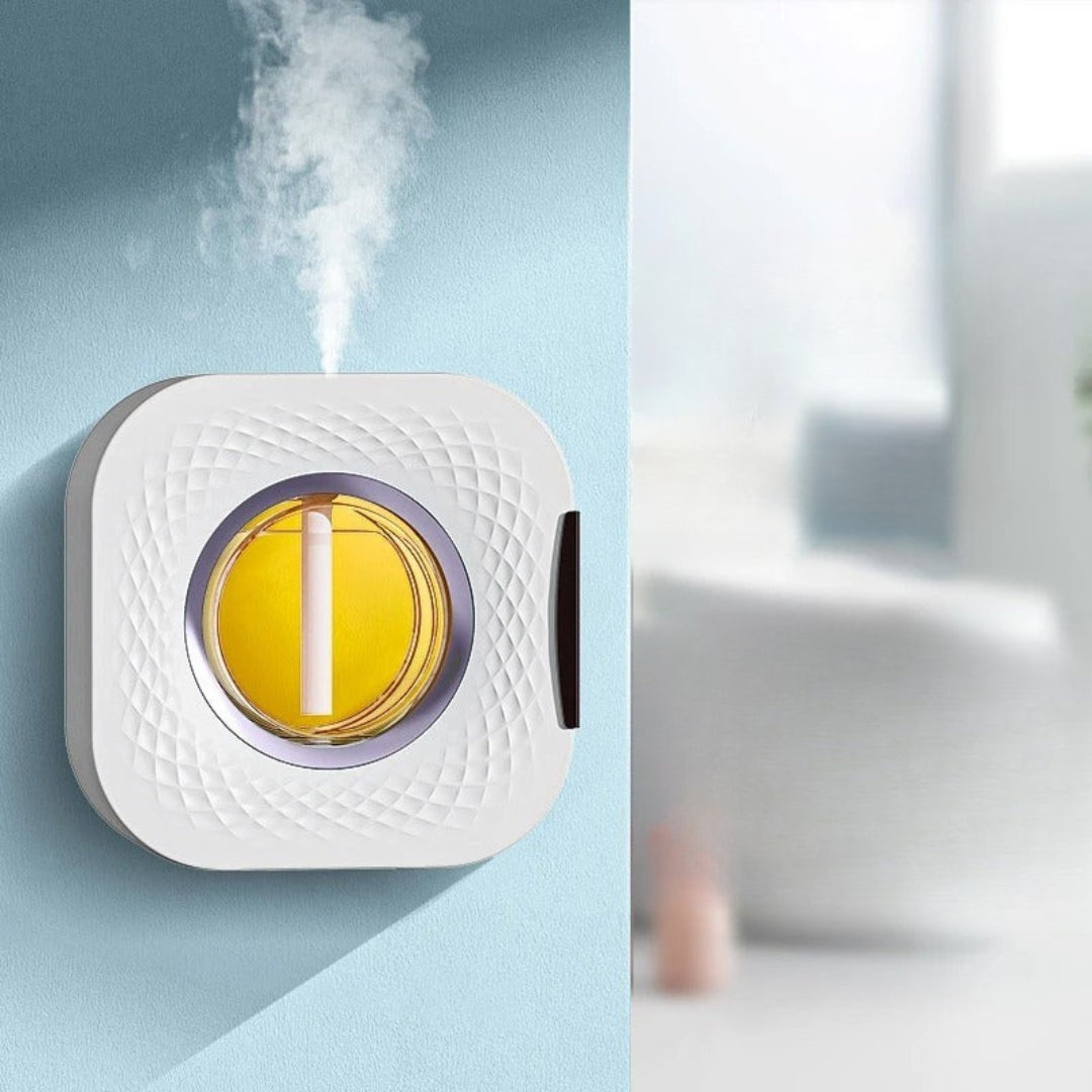 Wall-Mounted Essential Oil Diffuser and Air Cleaner with Colorful Night Light
