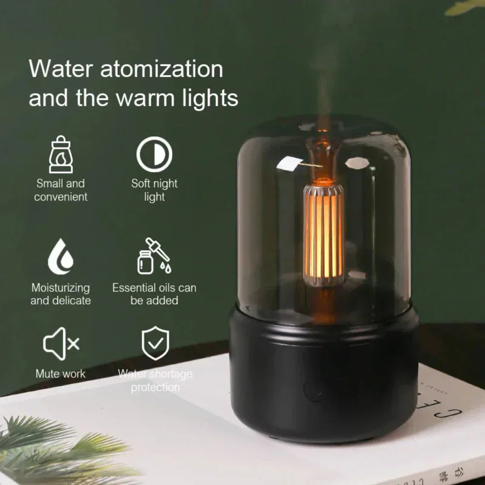 TranquilSphere Portable Aroma Diffuser with Night Glow