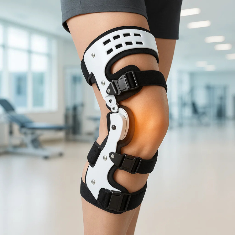 Dual-Support Knee Stabilizer for Osteoarthritis Relief