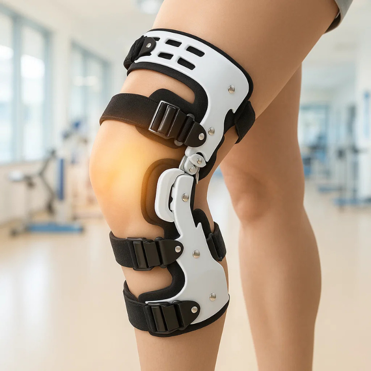 Dual-Support Knee Stabilizer for Osteoarthritis Relief