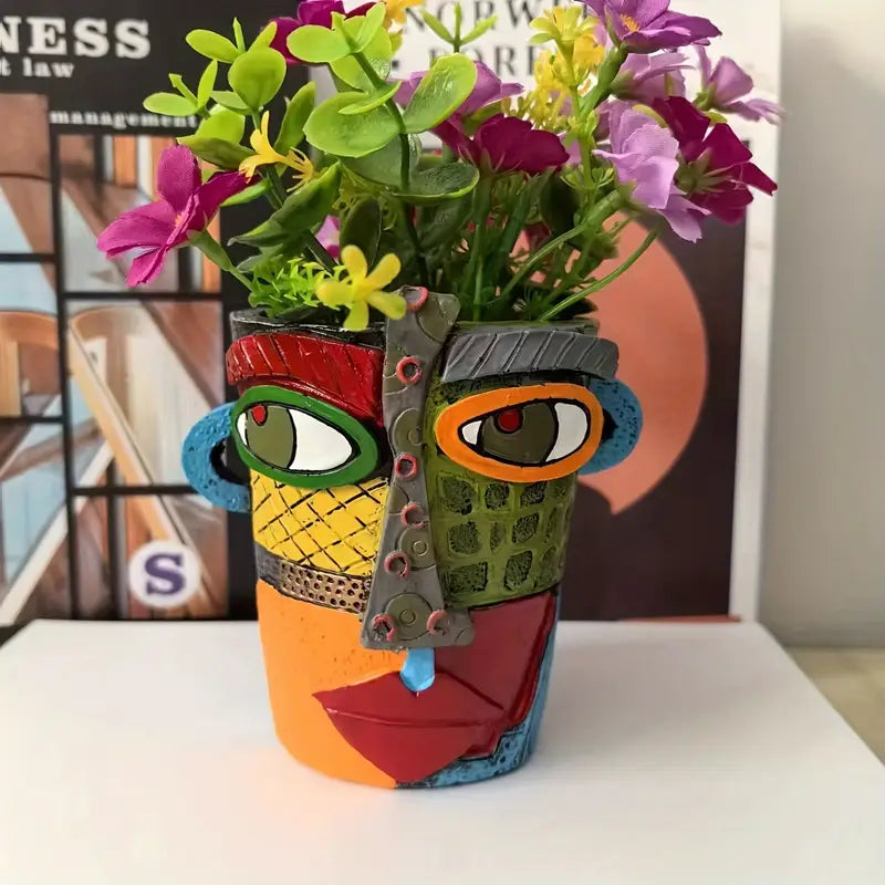 Artisan Face Planter - Handcrafted Modern Home Decor