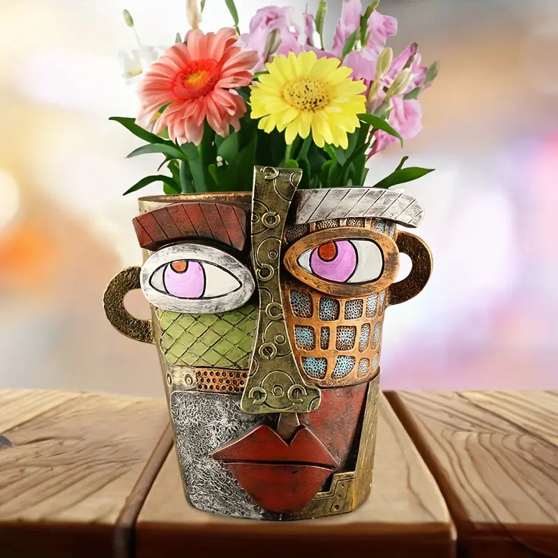 Artisan Face Planter - Handcrafted Modern Home Decor