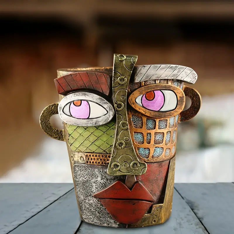Artisan Face Planter - Handcrafted Modern Home Decor