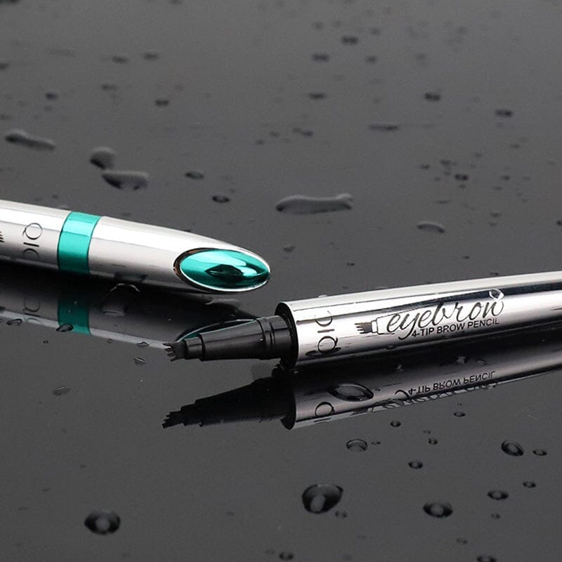 Waterproof 3D Eyebrow Pencil with 4 Fork Tips - Microblading Effect