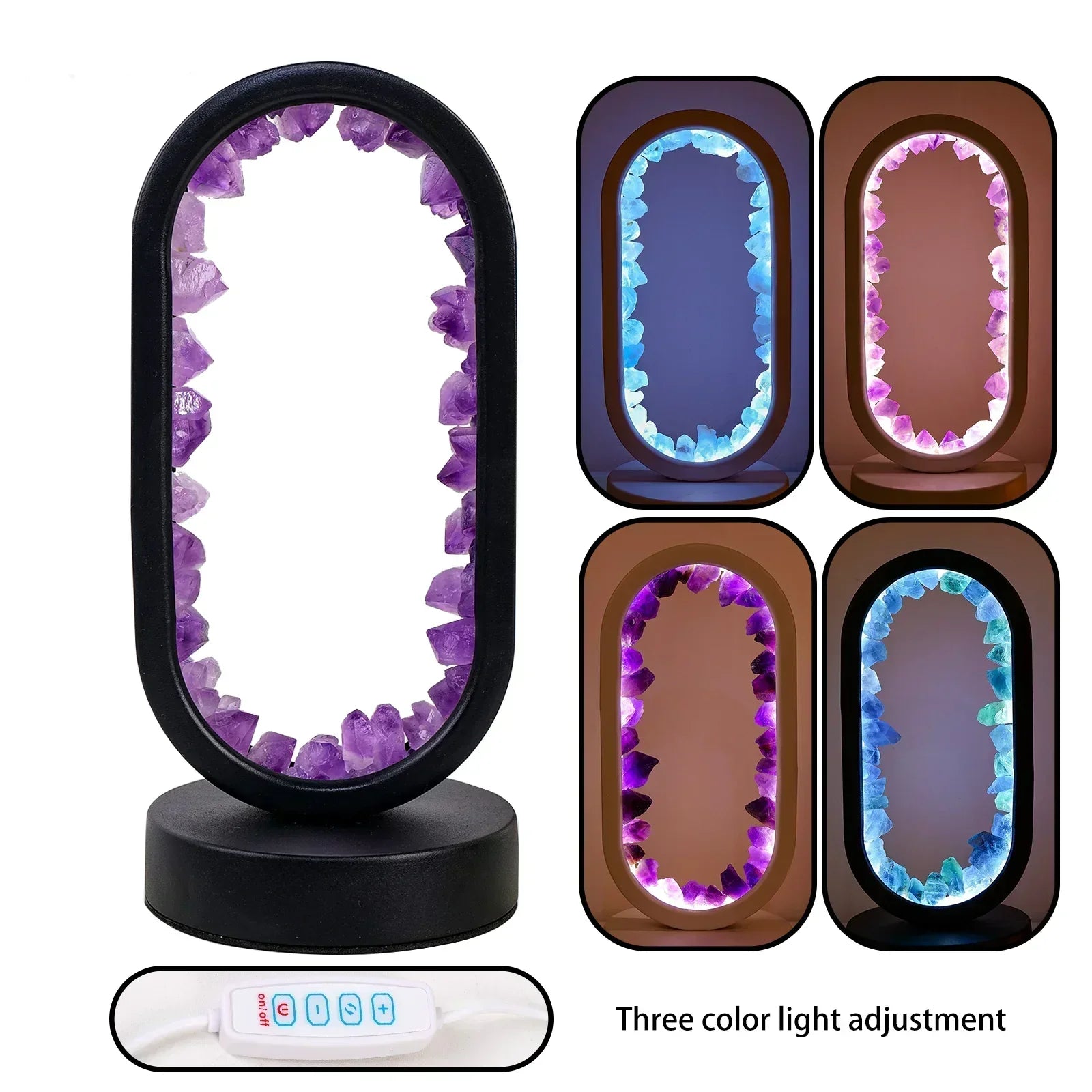 SereneGlow Amethyst Tranquility Lamp