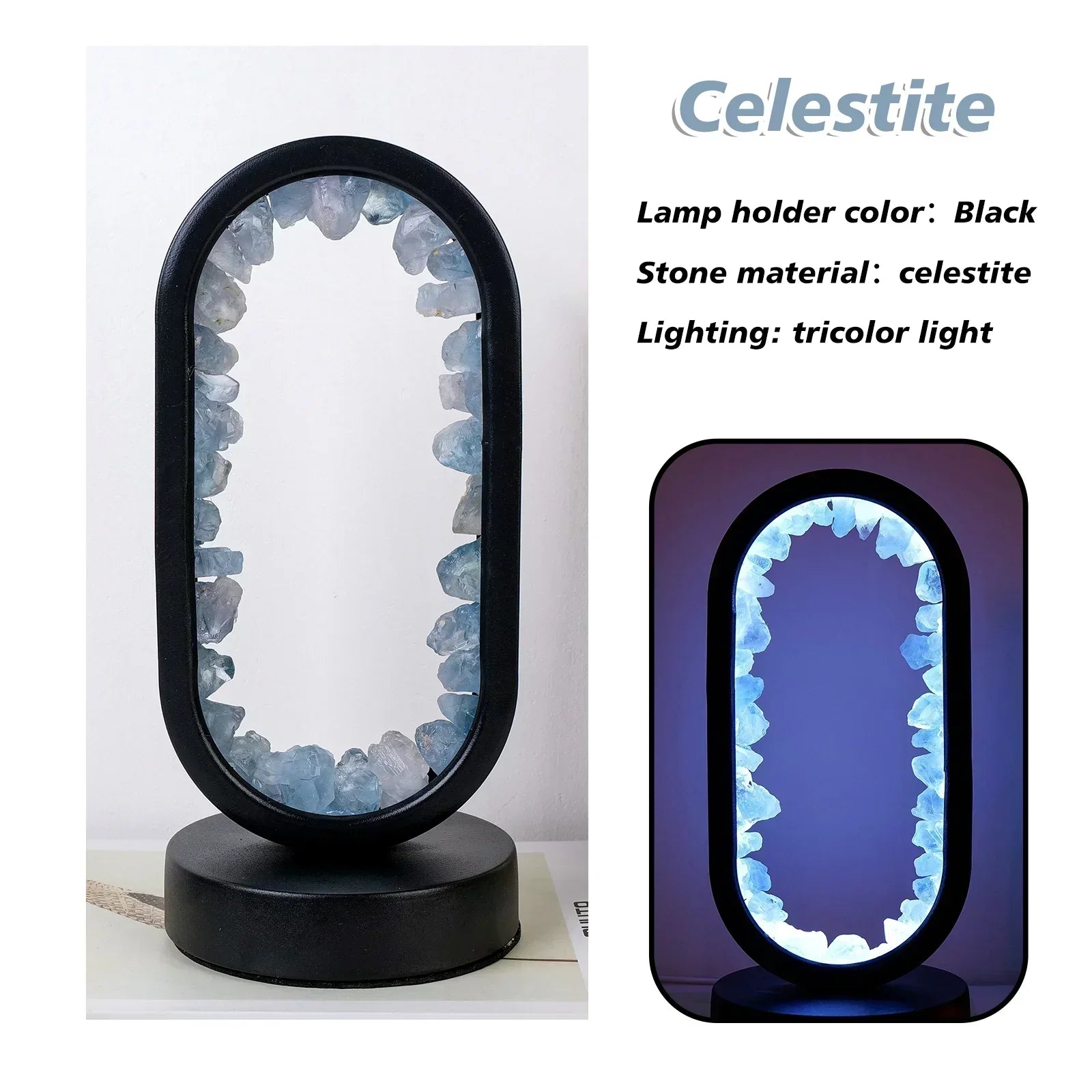 SereneGlow Amethyst Tranquility Lamp