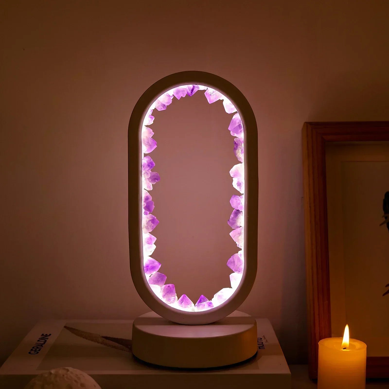 SereneGlow Amethyst Tranquility Lamp