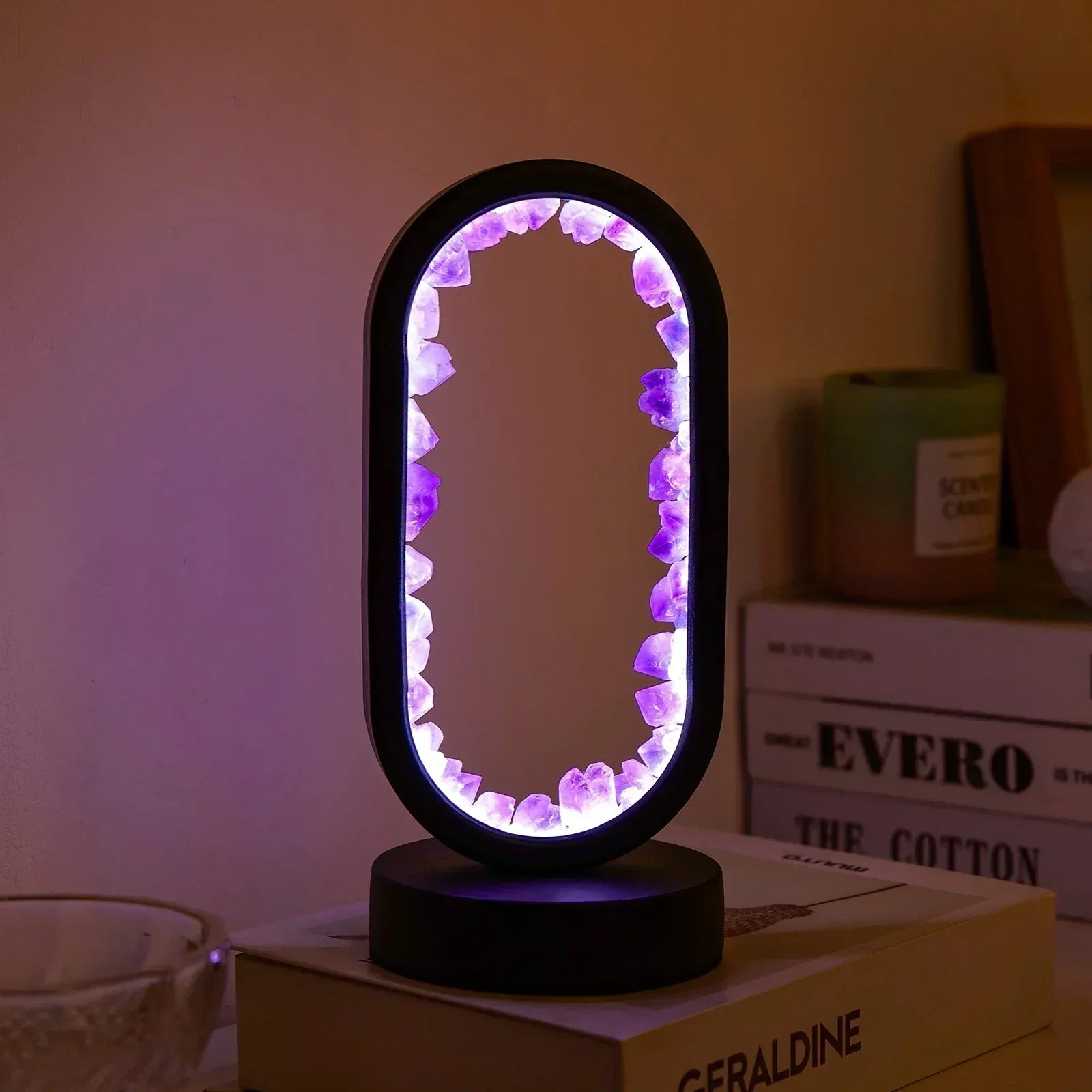 SereneGlow Amethyst Tranquility Lamp