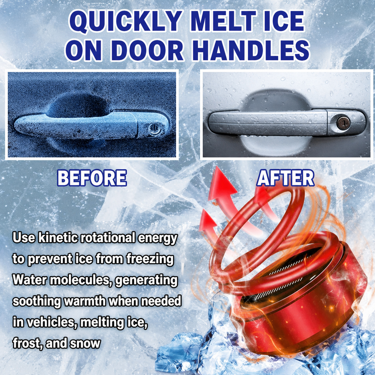 Car Heater for Ice & Snow | Reusable | Winter Aid