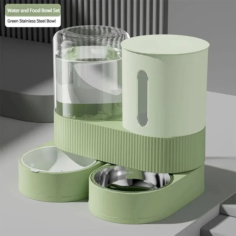 Automatic Pet Feeder with Rotating Bowl Design